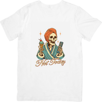 Thumbnail for Not Today Skeleton Lazy Day T-Shirt | Retro Couch Vibes Graphic Tee | Rest Lover Gift