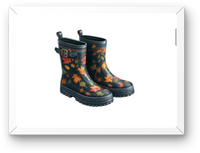 Thumbnail for Autumn Leaf Rain Boots Wall Art | Cozy Fall Foliage Print | Farmhouse Decor Gift