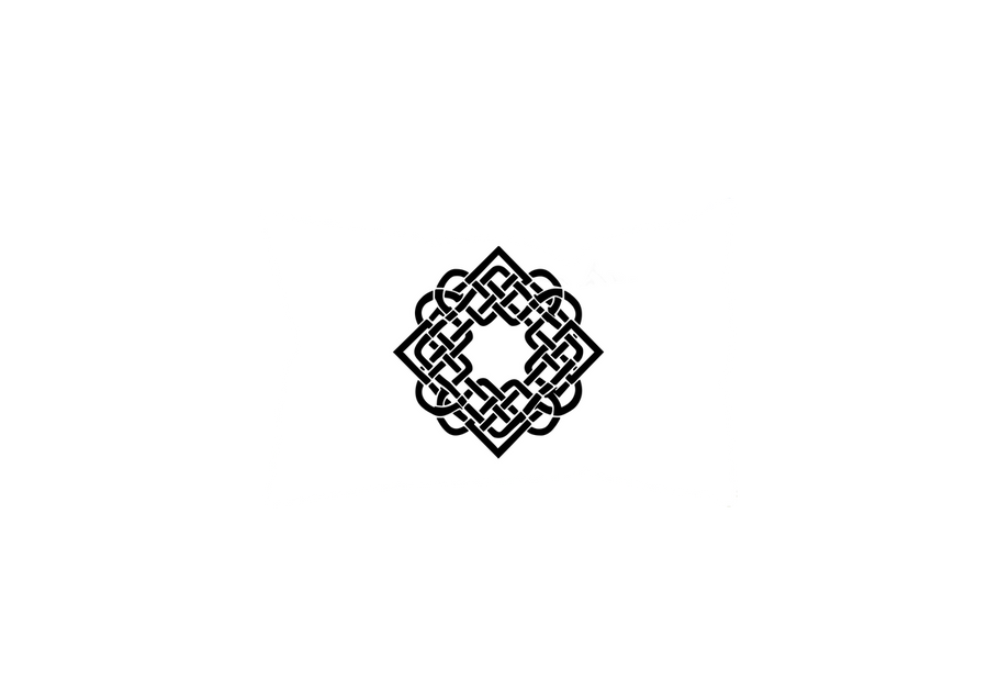 Celtic Knot Star Throw Pillow | Black Geometric Interlace Decorative Pillow | Irish Home Decor Gift