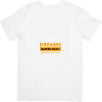 Thumbnail for Best Dreams Happen When Awake T-Shirt | Minimalist Inspirational Graphic Tee | Dreamer Gift