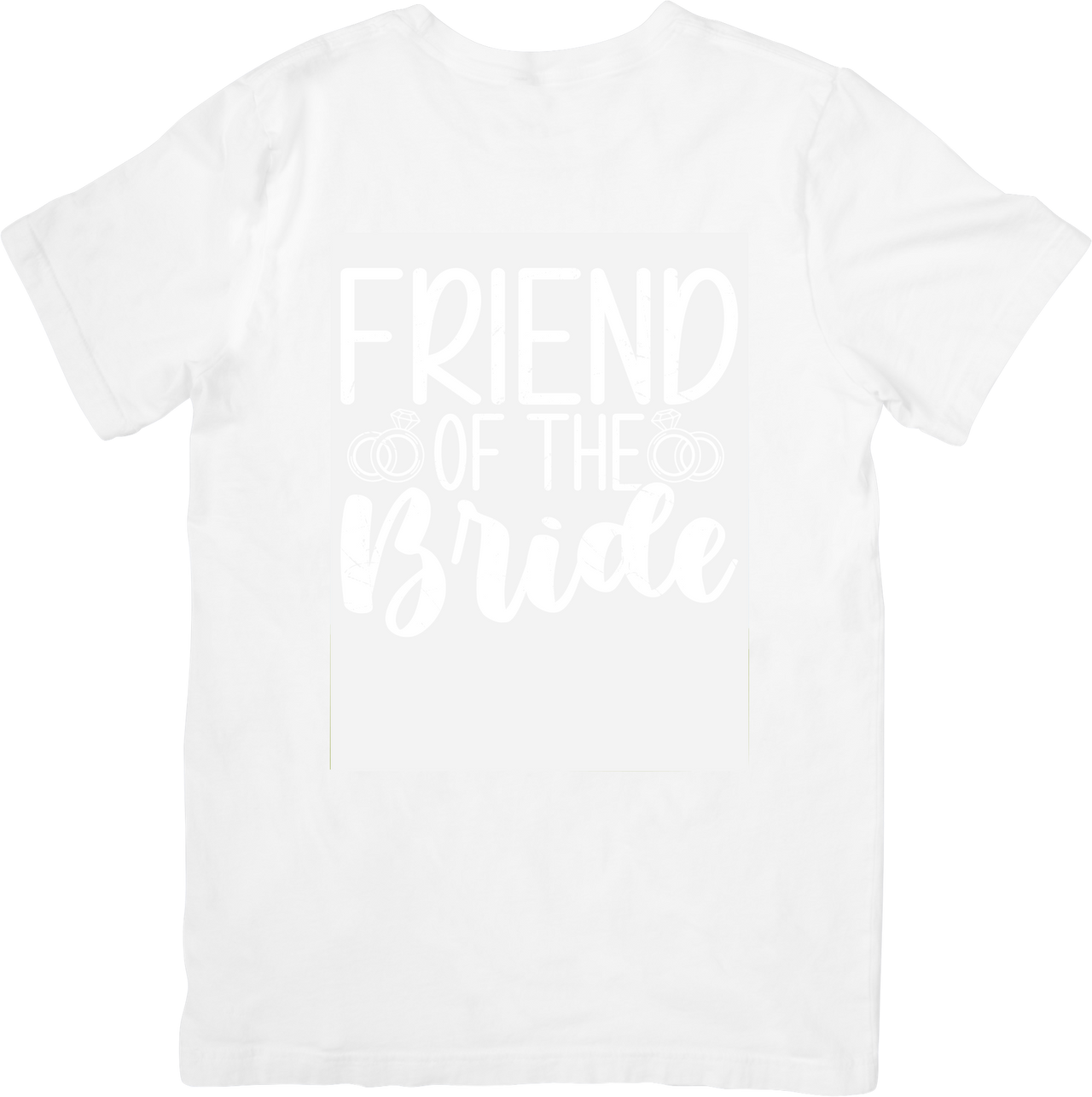 Friend Of The Bride T-Shirt | Minimalist Wedding Ring Graphic Tee | Bridal Party Gift