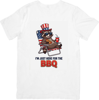 Thumbnail for Patriotic Raccoon BBQ T-Shirt | Heartfelt Fourth of July Graphic Tee | Independence Day Gift