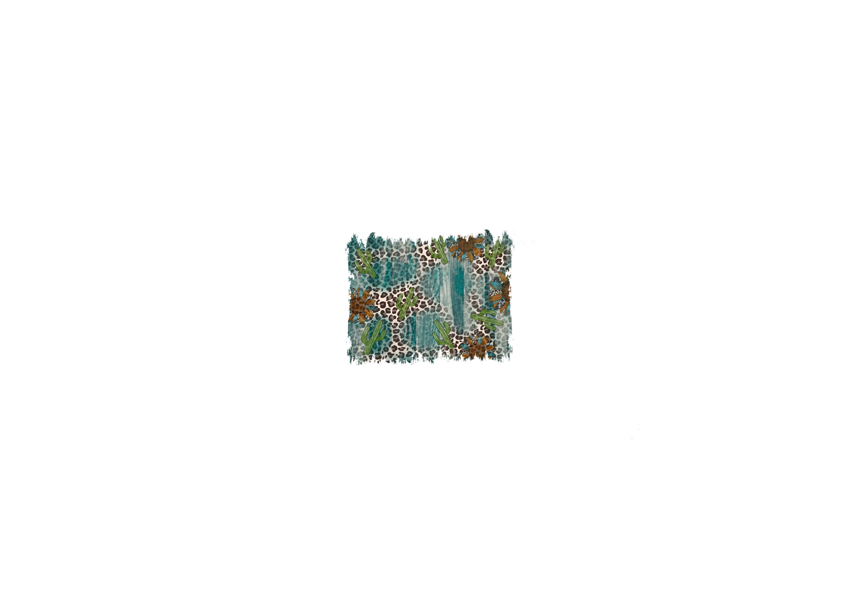 Cactus Leopard Print Throw Pillow | Western Boho Animal Print Pillow | Southwest Decor Gift