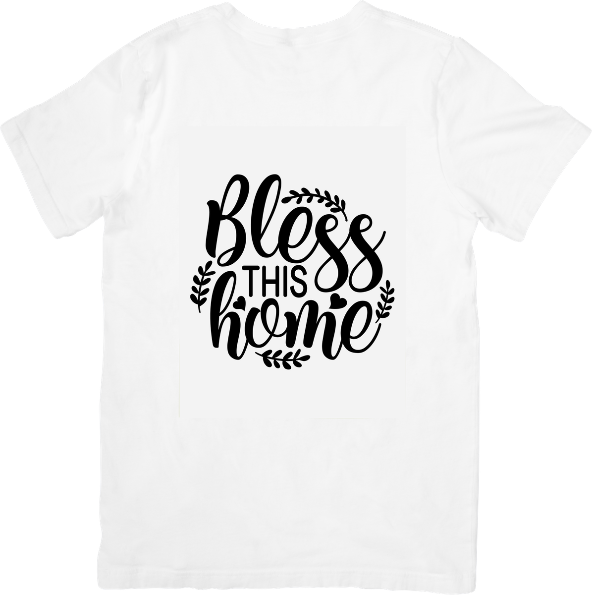 Bless This Home T-Shirt | Hand-Lettered Faith Graphic Tee | Housewarming Gift