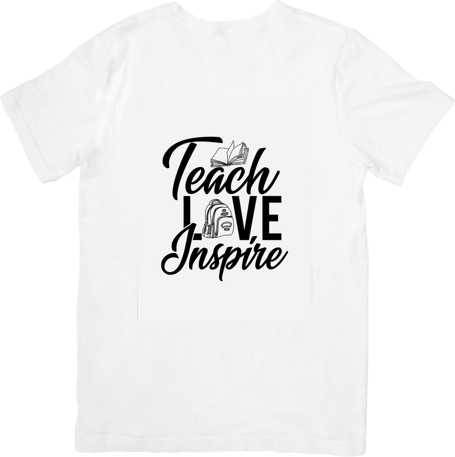 Teach Love Inspire T-Shirt | Heartfelt Teacher Appreciation Graphic Tee | Educator Gift