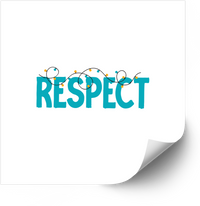 Thumbnail for Respect Sticker | Minimalist Motivational Word Art Vinyl Decal