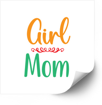 Thumbnail for Girl Mom Sticker | Colorful Proud Girl Mom Vinyl Decal