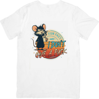 Thumbnail for Fun Fact I Do Not Care Mouse T-Shirt | Retro Sarcastic Graphic Tee | Humor Lover Gift